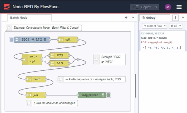 Batch filter and concatenate