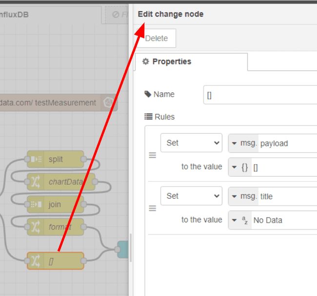 Screenshot of the change node properties tab "Screenshot of the change node properties tab"