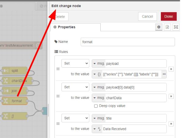 Screenshot of the change node properties tab "Screenshot of the change node properties tab"