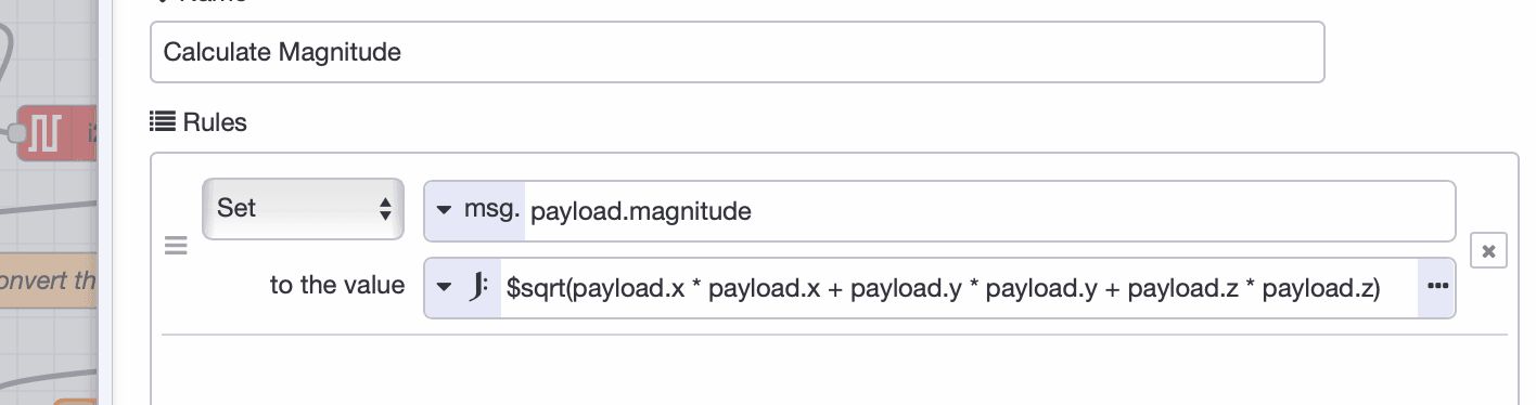 Change node: Calculating Magnitude
