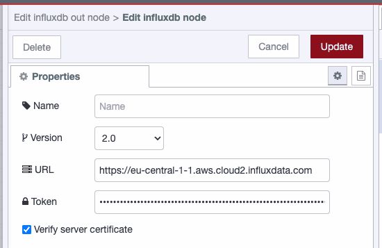 configuring the influxdb node step 1 configuring the influxdb node step 1