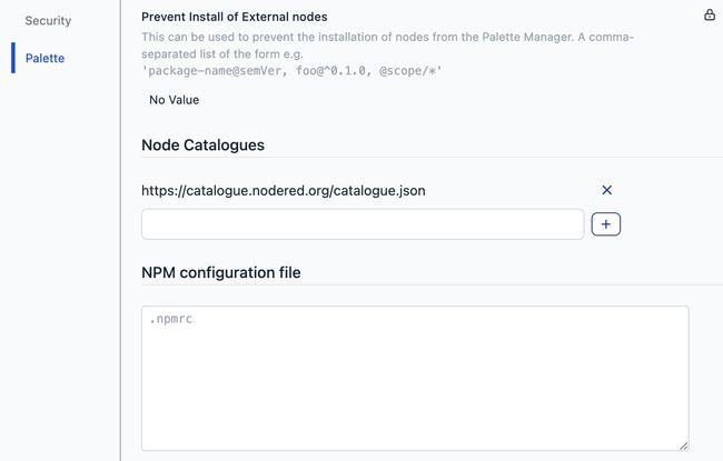 Settings Custom Node Support