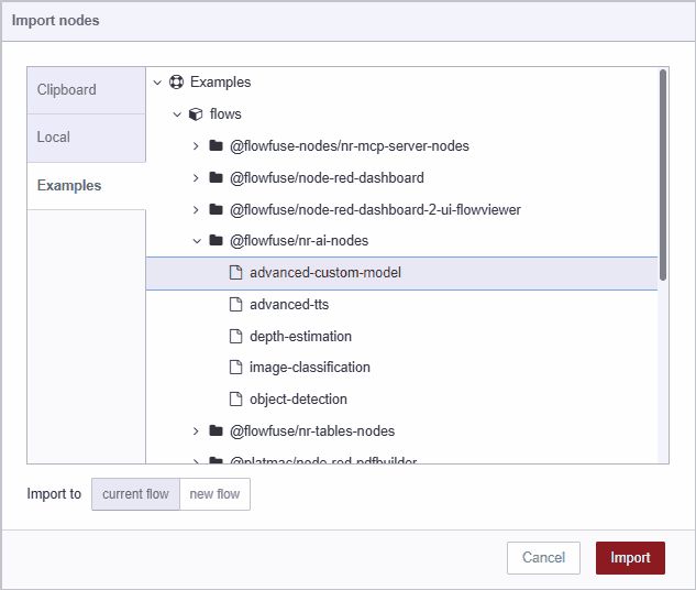 Image showing how to import demo flow