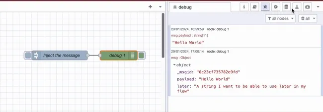 Storing data outside of msg.payload
