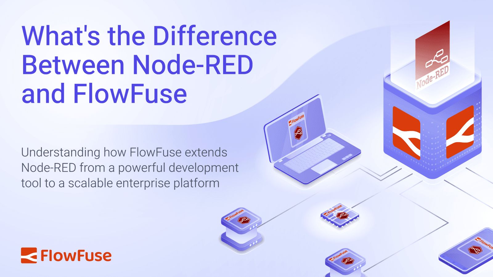 Image representing What's the Difference Between Node-RED and FlowFuse
