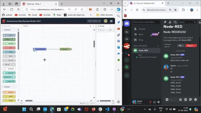 Receiving messages from users and server channels "Receiving messages from users and server channels"