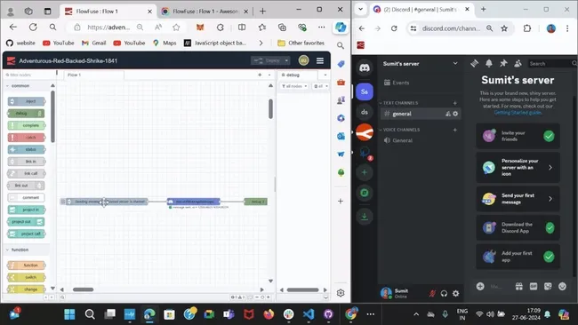 Sending message to Discord server's channel "Sending message to Discord server's channel"