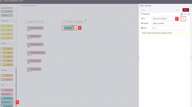 Screenshot of s7 out Node on Palette