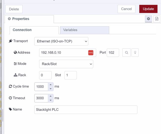 "Screenshot showing the S7 endpoint Connection"