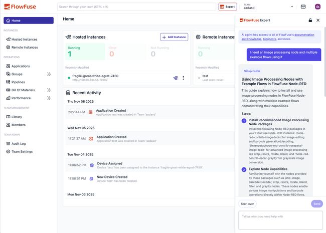 Image of FlowFuse Expert UI
