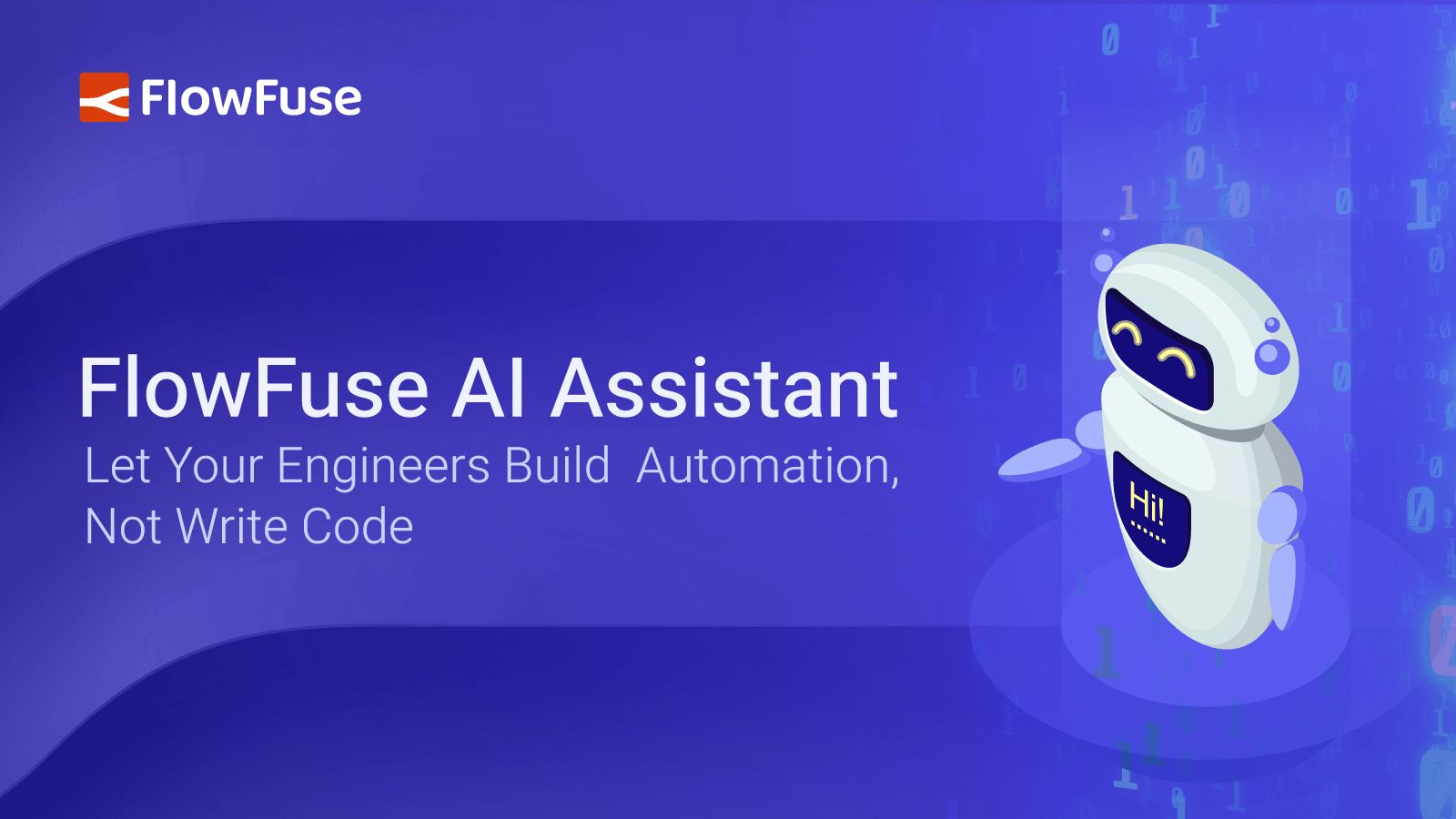 Image representing FlowFuse AI Assistant: Let Your Engineers Build Automation, Not Write Code