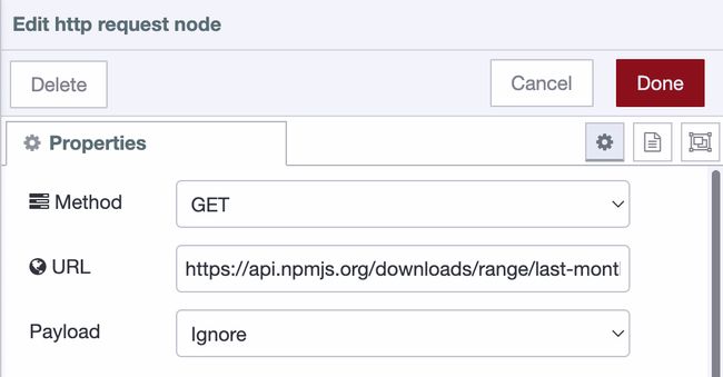 "HTTP GET URL setting"