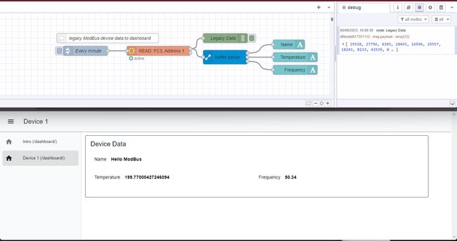 Legacy data to dashboard