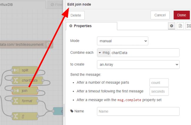 Screenshot of the join node properties tab "Screenshot of the join node properties tab"