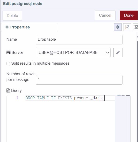 Droping product_data from the database "Droping product_data from the database"