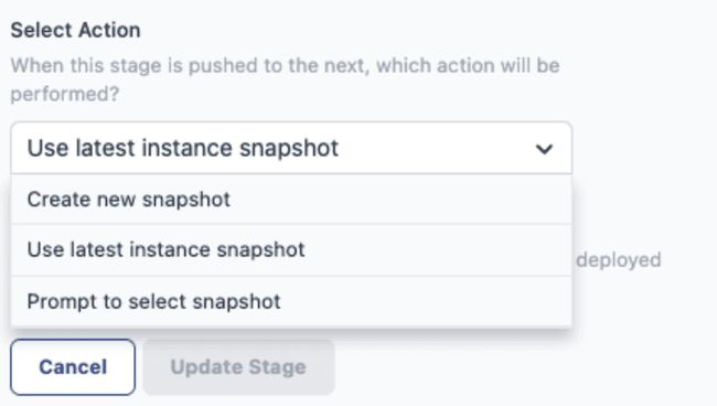 Action selection DevOps pipelines