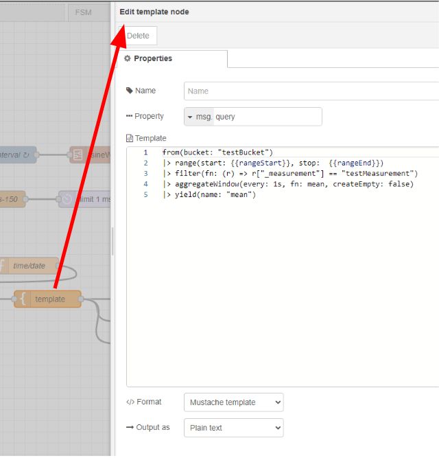 Screenshot showing the template node "Screenshot showing the template node"